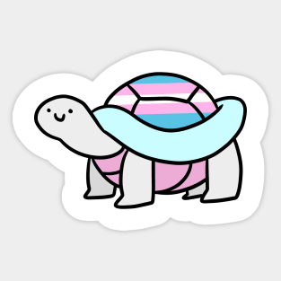 Trans Pride Turtle Sticker